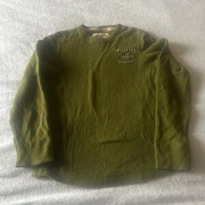 vintage hollister long sleeve olive green shirt
